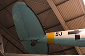 Heck der CASA C-2-111.B (Lizenzbau der Heinkel He 111 H-16) mit Höhenleitwerk und Spornradder
