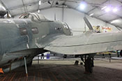 Blick auf den Rumpf und das rechte Tragflächenmittelteil der CASA C-2.111 D (Lizenzbau der Heinkel He 111 H-16)
