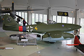 Seitenansicht der Messerschmitt Me 262 A-2a des RAF-Museums in London-Hendon
