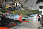 Ansicht der Me 262 von vorne rechts
