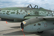 Tarnmuster auf Rumpf und Triebwerksgondel der Me 262
