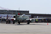 Ansicht der Me 262 von hinten rechts
