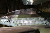 Cockpit des zweisitzigen Me262-Schulflugzeuges

