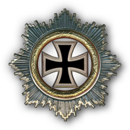 Deutsche Kreuz in Gold (Verleihung nach 20 Luftsiegen)

