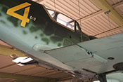 Kühlstoffkühler der Messerschmitt Bf 109 G-6 mit geschlossenen Klappen
