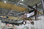 Britischer Bomber Royal Aircraft Factory R.E.8 von 1916 im Imperial War Museum Duxford

