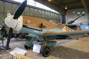 Messerschmitt Bf 109 G-2 'Gelbe 4' im Luftwaffenmuseum in Berlin-Gatow
