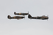 RAF-Formation aus Bristol Blenheim, Hawker Hurricane und Supermarine Spitfire
