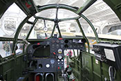 Blick in das noch unvollständige Cockpit der Bristol Blenheim Mk IV 
