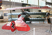 Dreidecker-Jagdflugzeug Fokker Dr.I ( Kenn.Nr. 152/17) der Fliegertruppe des Deutschen Heeres im Ersten Weltkrieg
