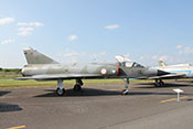 Jagdflugzeug Dassault Mirage IIIE (Werknummer: 587), das europäische Konkurrenzmuster zur F-104 "Starfighter"

