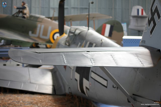 0028_Duxford_Messerschmitt_Bf_109_E-3_WNr_1190_Hoehenruder_Hoehenleitwerk_Abstrebung