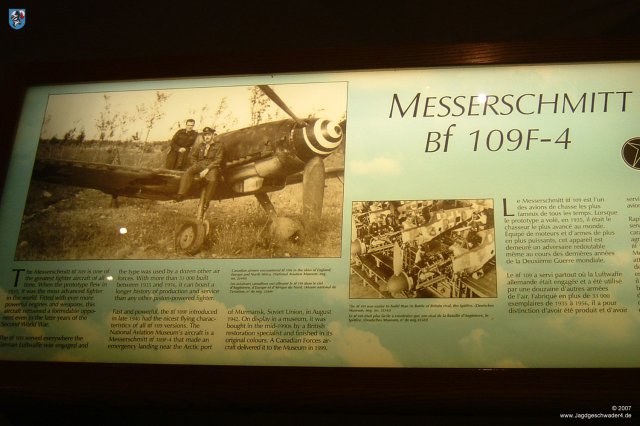 0004_Ottawa_Messerschmitt_Bf_109_F-4_WNr_10132_Informationstafel