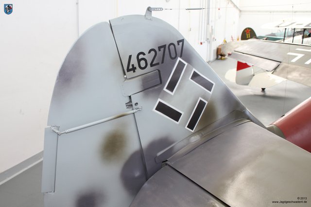 0031_Zirchow_Usedom_Messerschmitt_Bf_109_G-14_WNr_462707_Flettnerruder_Seitenruder_Seitenleitwerk
