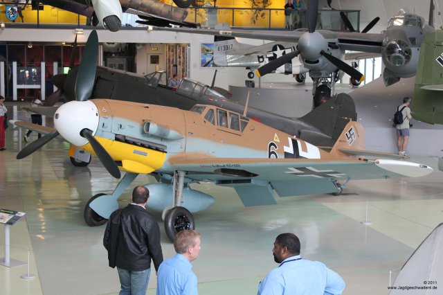 0073_London-Hendon_Messerschmitt_Bf_109_G-2_WNr_10639_Im_Royal_Airforce_Museum_Milestones_of_Flight