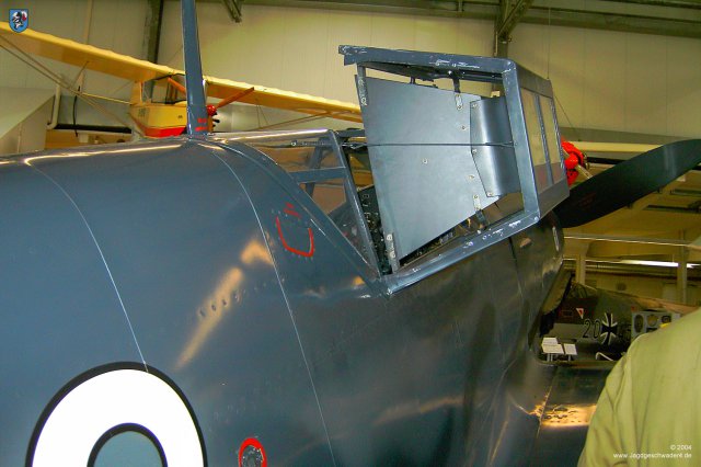 0045_Hannover-Laatzen_Messerschmitt_Bf_109_G-2_WNr_14753_Kopfpanzer_Cockpithaube