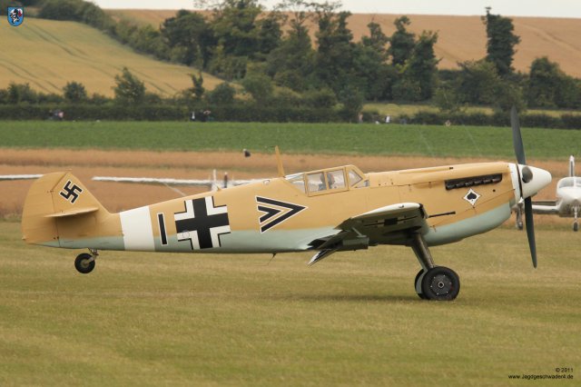 0053_Flying_Legends_2011_Hispano_HA-1112_M1L_Buchon_G-AWHE_Start