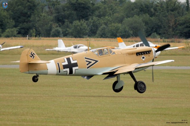 0121_Flying_Legends_2011_Hispano_HA-1112_M1L_Buchon_G-AWHE_Start