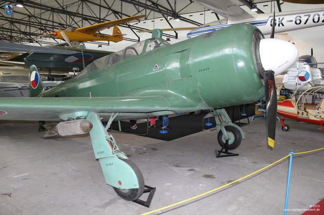 0082_Tschechisches_Luftfahrtmuseum_Prag_Kbely_Let_C-11_SN_171727_Jakowlew_Jak-11_Schuljagdflugzeug_1956