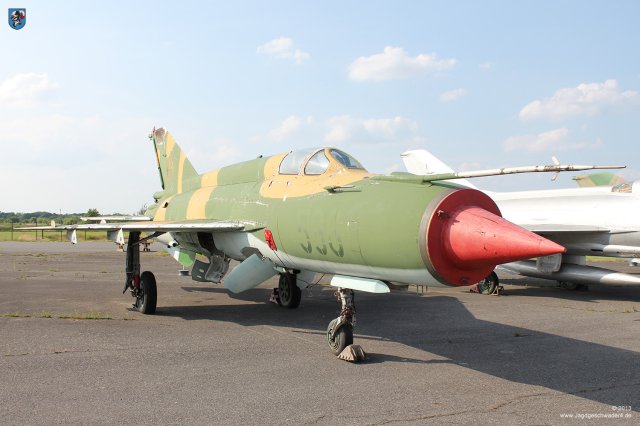 0095_Militaerhistorisches_Museum_Berlin-Gatow_Mikojan-Gurewitsch_MiG-21_M_Fishbed_G_NVA_596_WNr_0708_1965