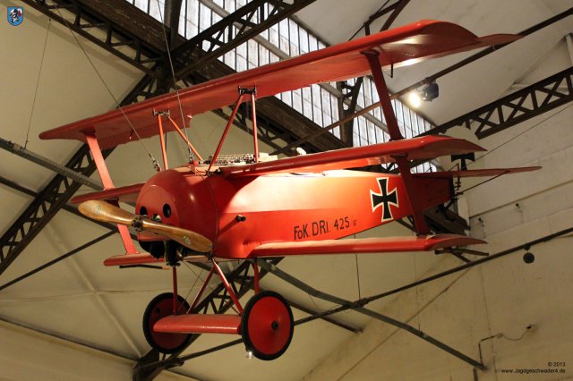 0004_Militaermuseum_Bruessel_Fokker_Dreidecker_DR1_Roter_Baron_Richthofen